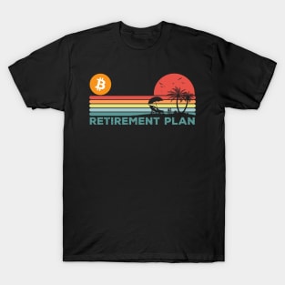 Vintage BitCoin My Retirement Plan Crypto Token Cryptocurrency Wallet Birthday Gift For Men Women T-Shirt